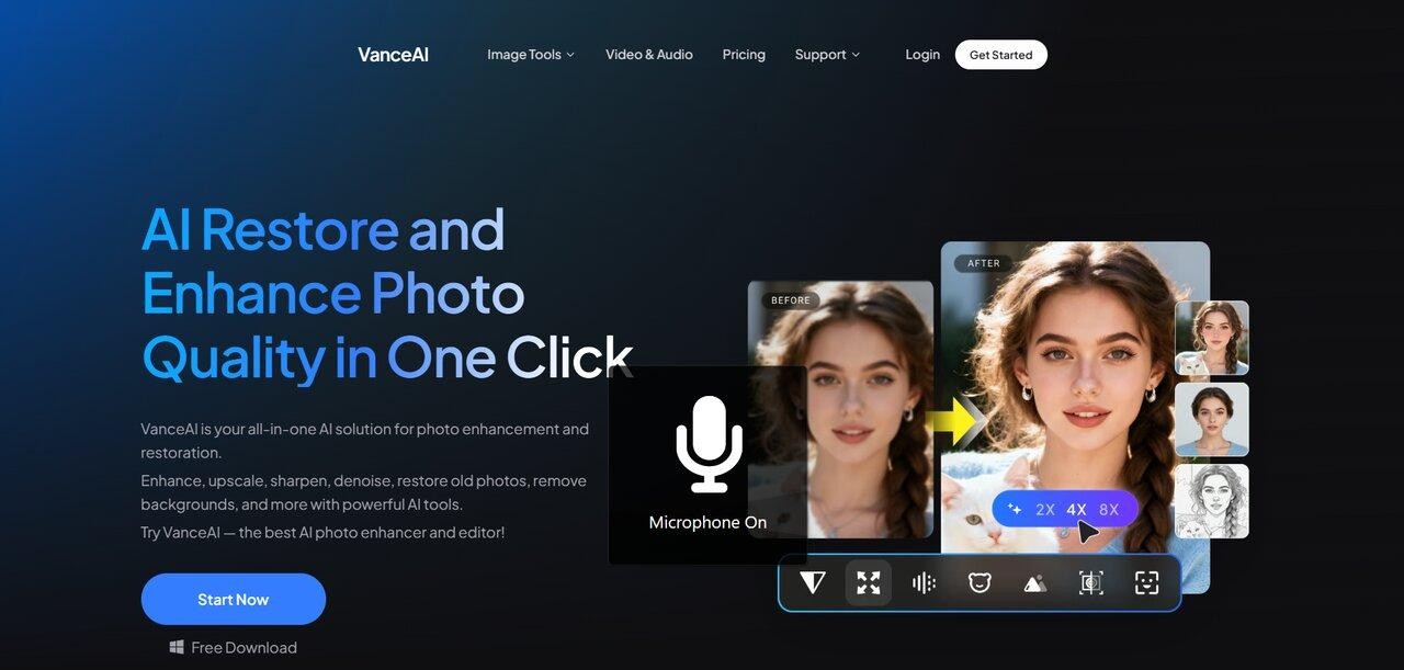 VanceAI interface