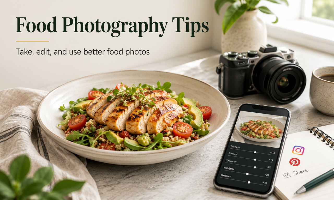 RoboNeo AI photo editor food photography tips