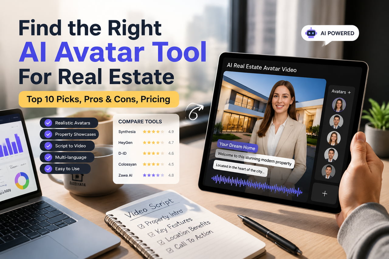 top ai avatar tools for real estate video walkthroughs 