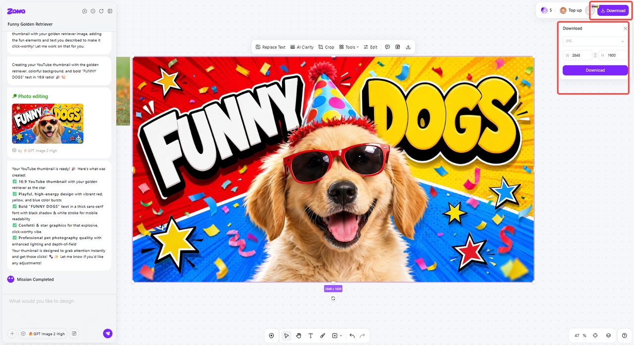 Download the YouTube thumbnail