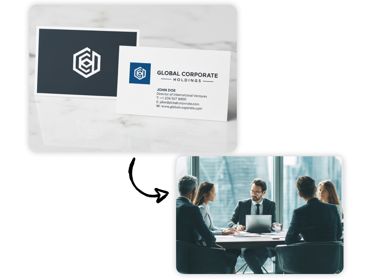 Consultant's business card