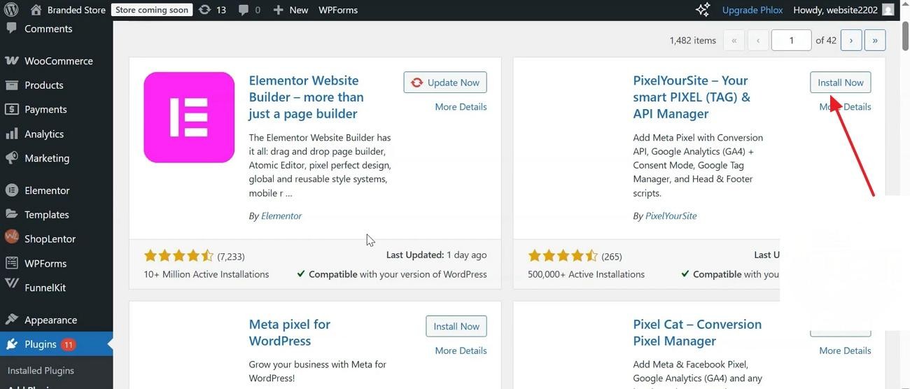  install relevant plugin