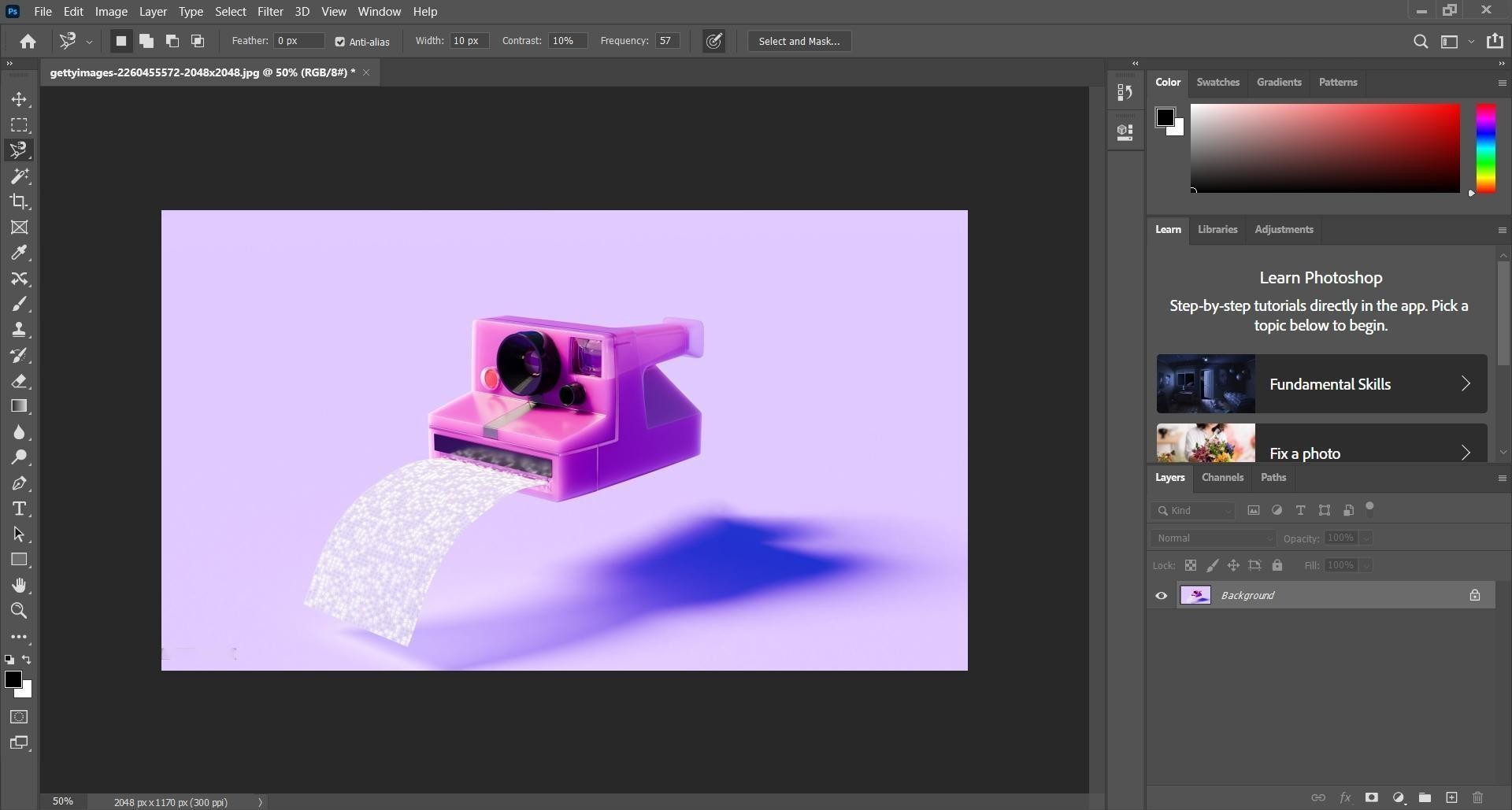review final output image photoshop