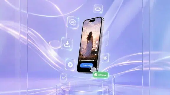 Download TikTok videos without watermark on a smartphone.