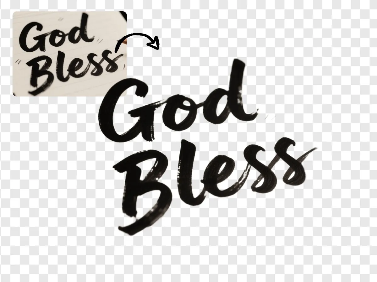 text transparent background generator