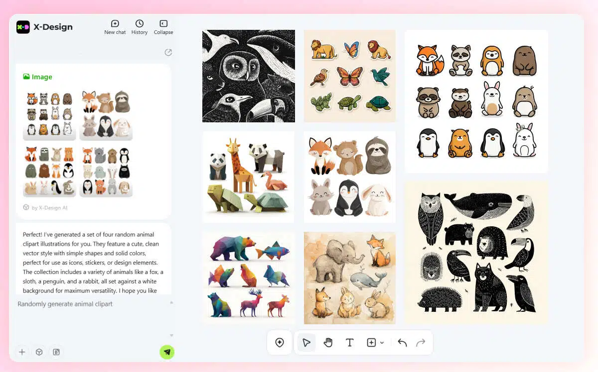 valentine animals clipart