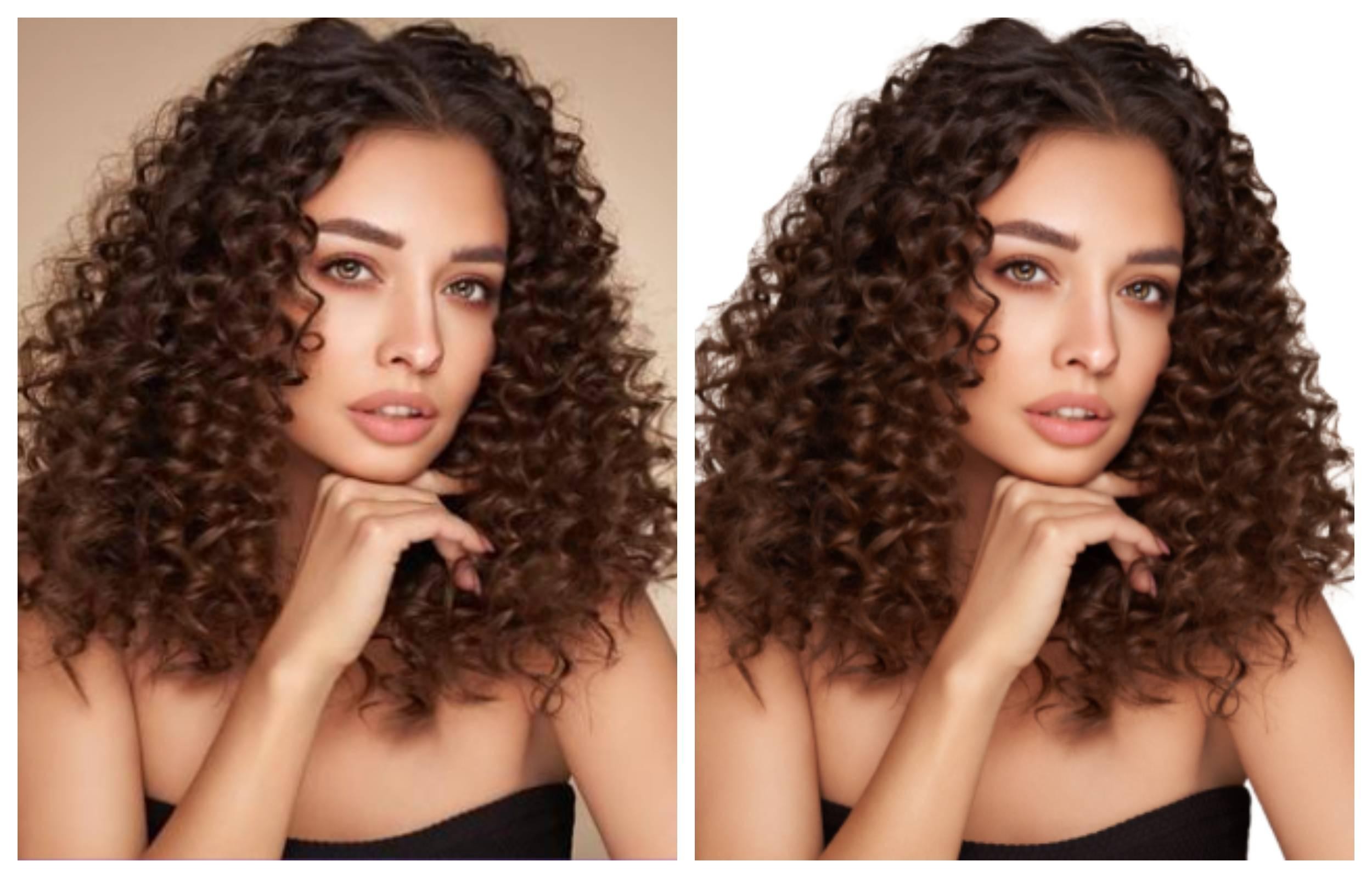 Curly Hair Background Removal Comparison