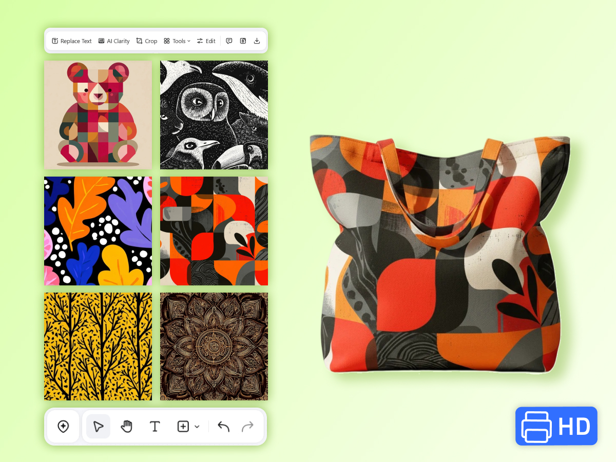 different color tote bags