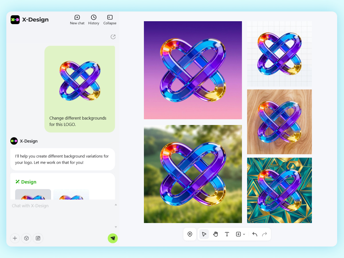 different background