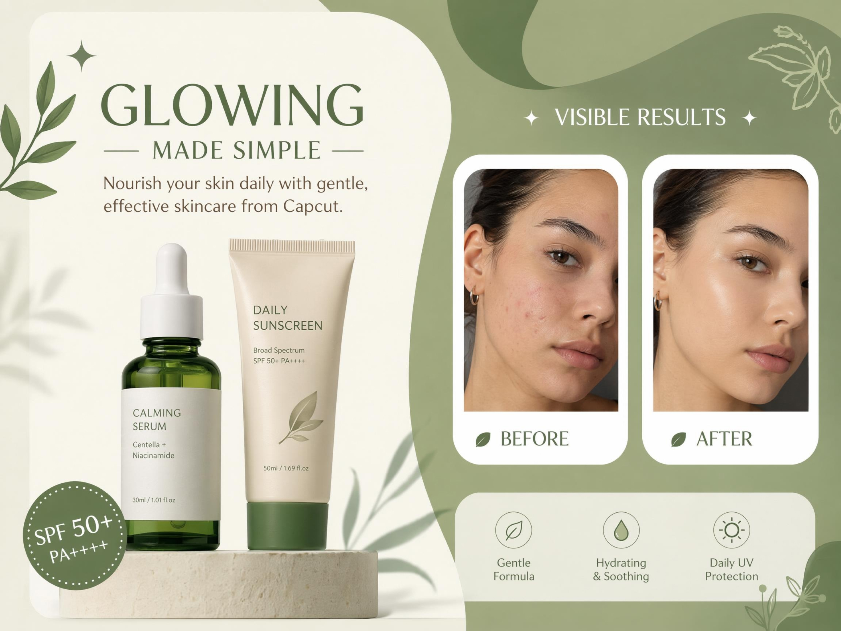 Crie conteúdo A+ de antes e depois para destacar seu produto