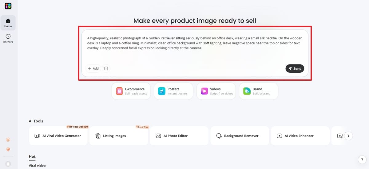 enter prompt in designkit ai image generator enter prompt in designkit ai image generator