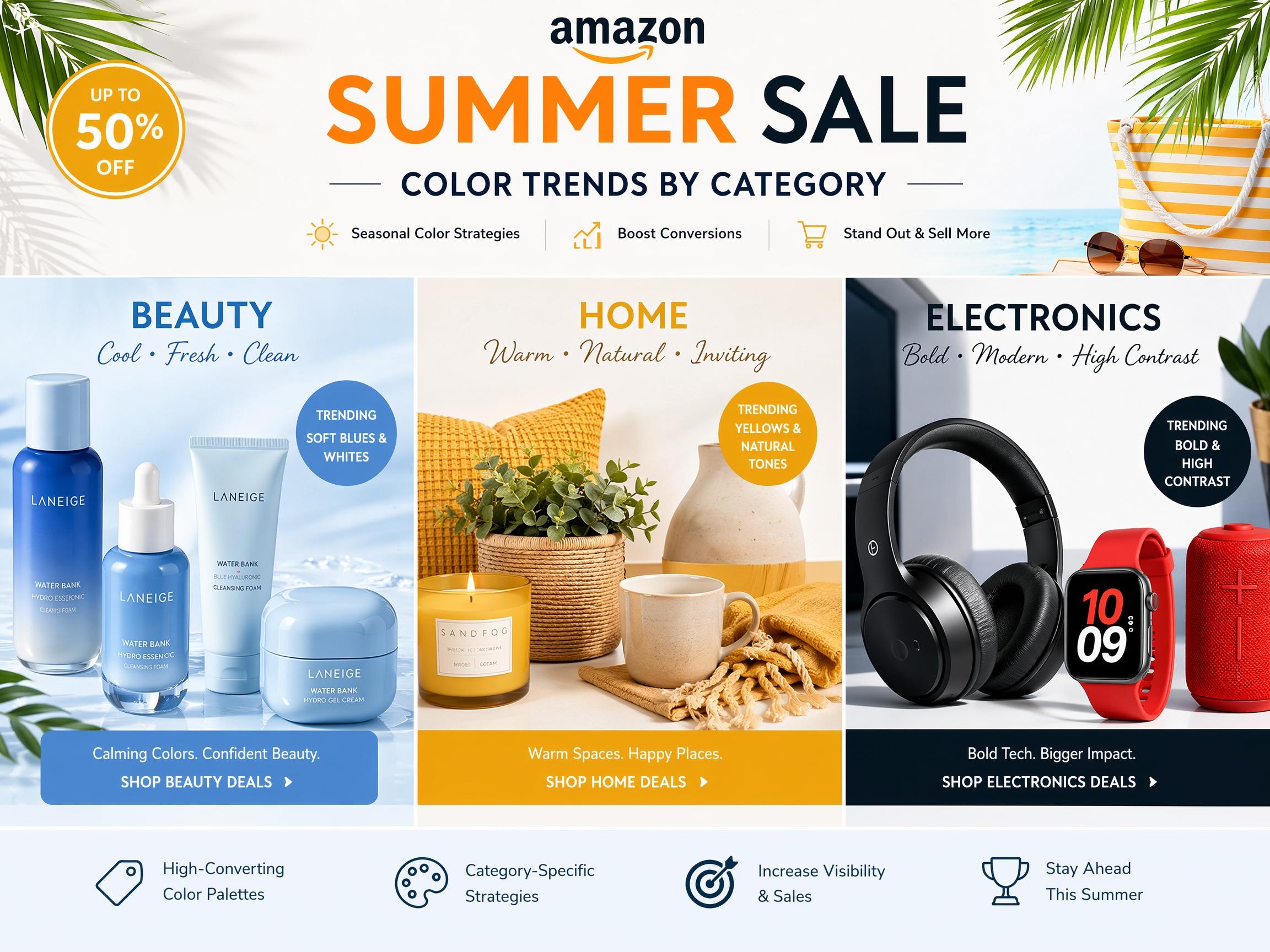 Amazon Summer Sale Listing Design Trends Amazon Summer Sale Listing Design Trends
