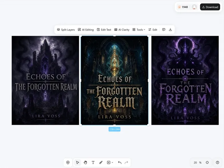 How to Generate a Book Cover in 3 Steps with Designkit
