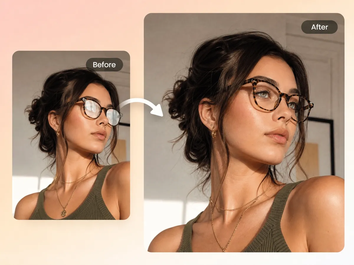 Remove Different Glass Reflection Types Automatically