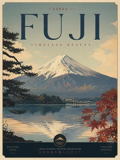 Japan travel poster
