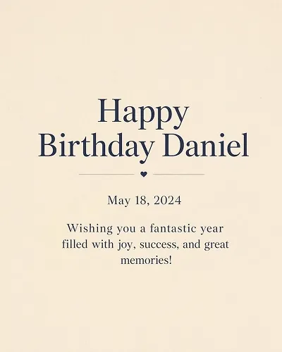 birthday party information