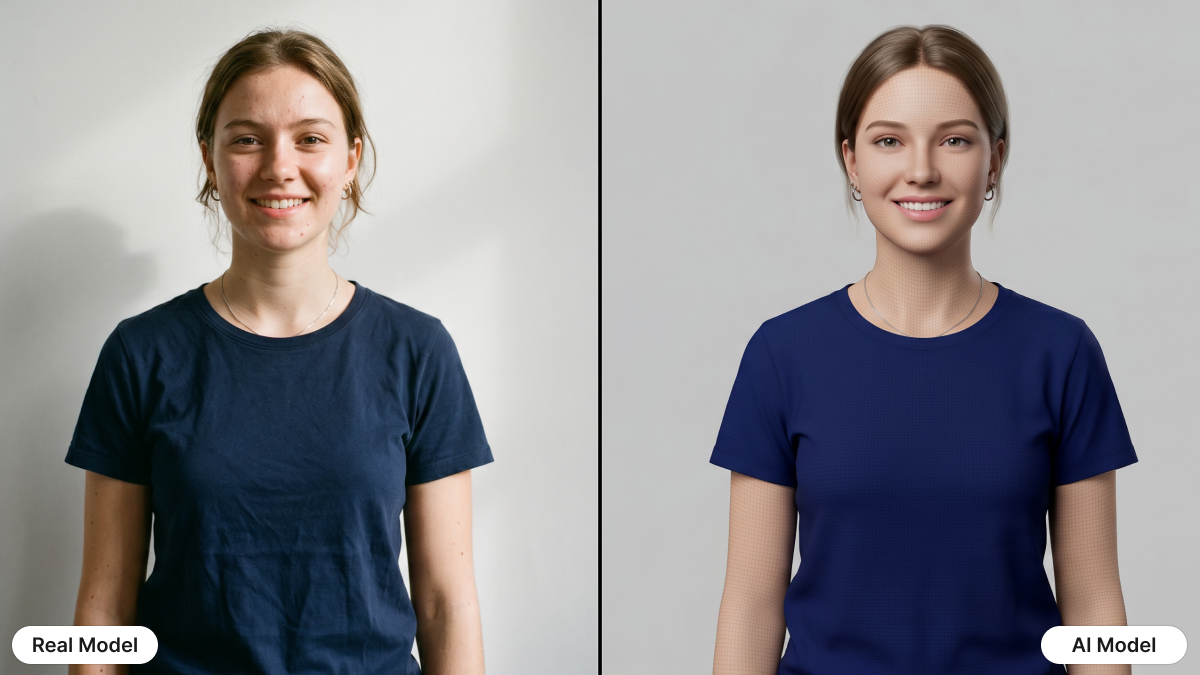 Compare ai fashion models with real models compare ai fashion models with real models