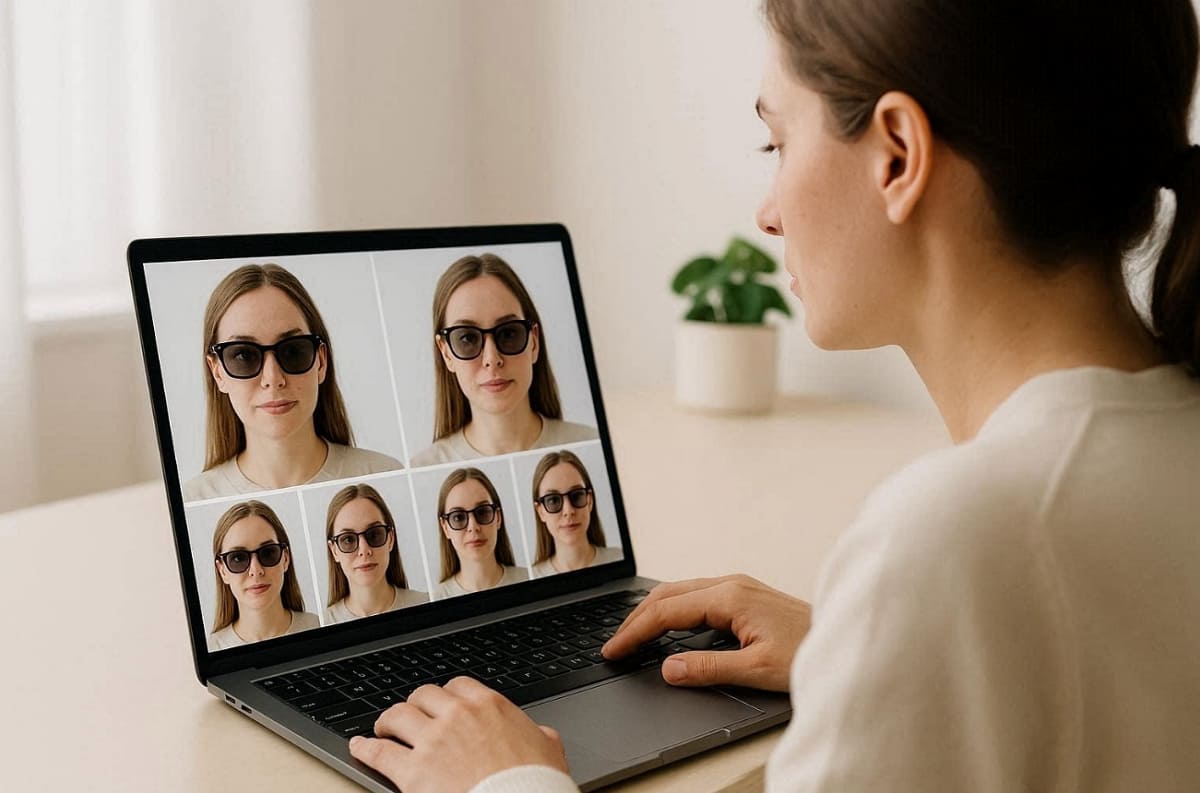 compare virtual try on glasses