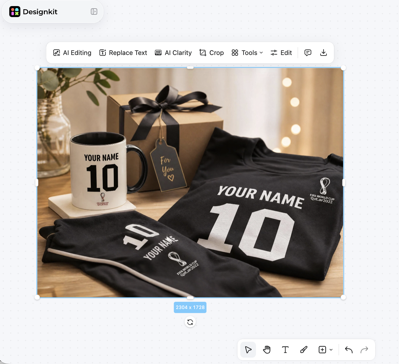 Generated Personalized World Cup Gift Image