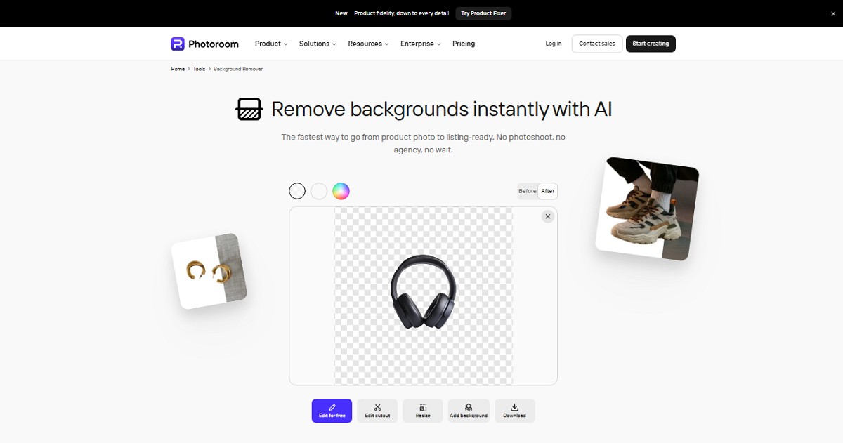 photoroom remove bg online