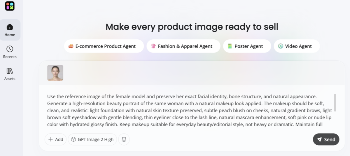 makeup try-on prompt