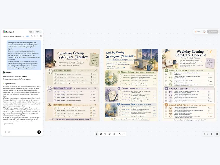 Generate Checklist Designs