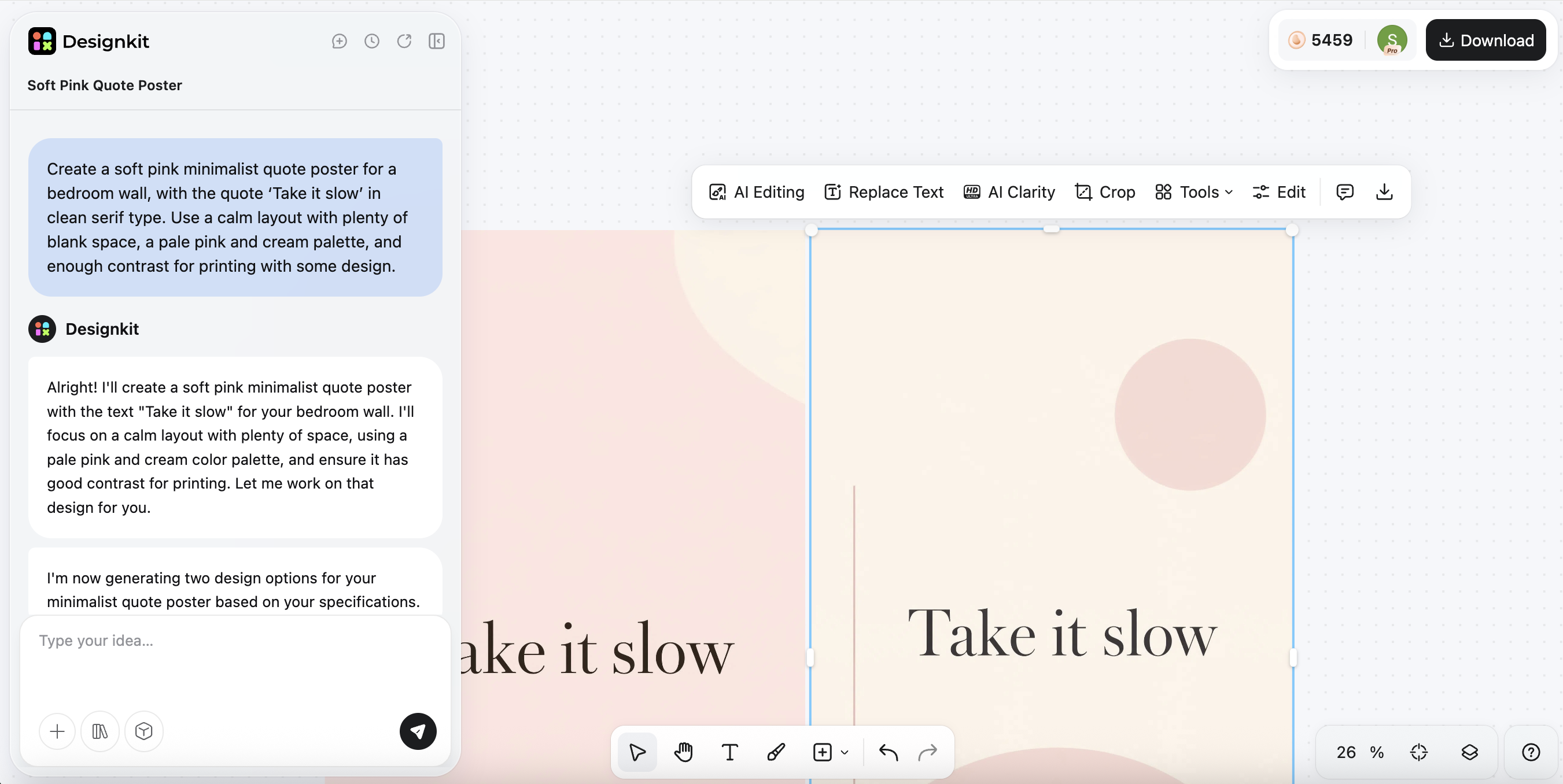 how to make an aesthetic poster with ai