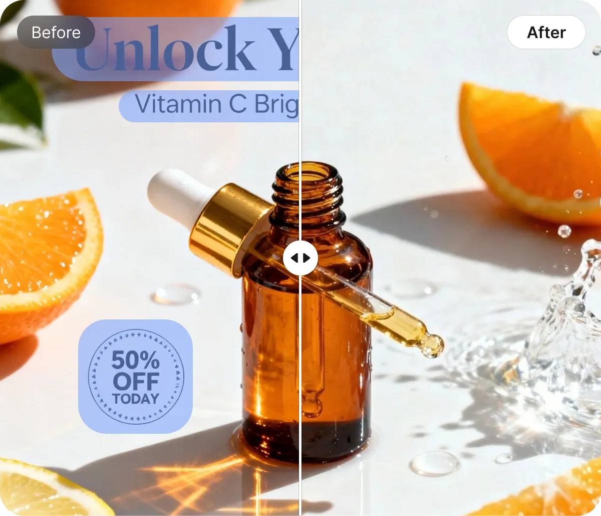 remove text from product image