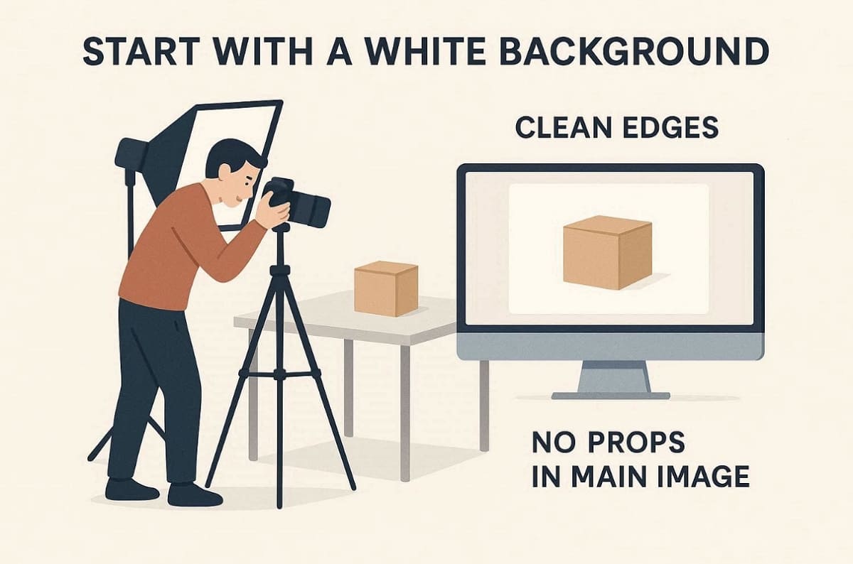 capture photography with a plain background