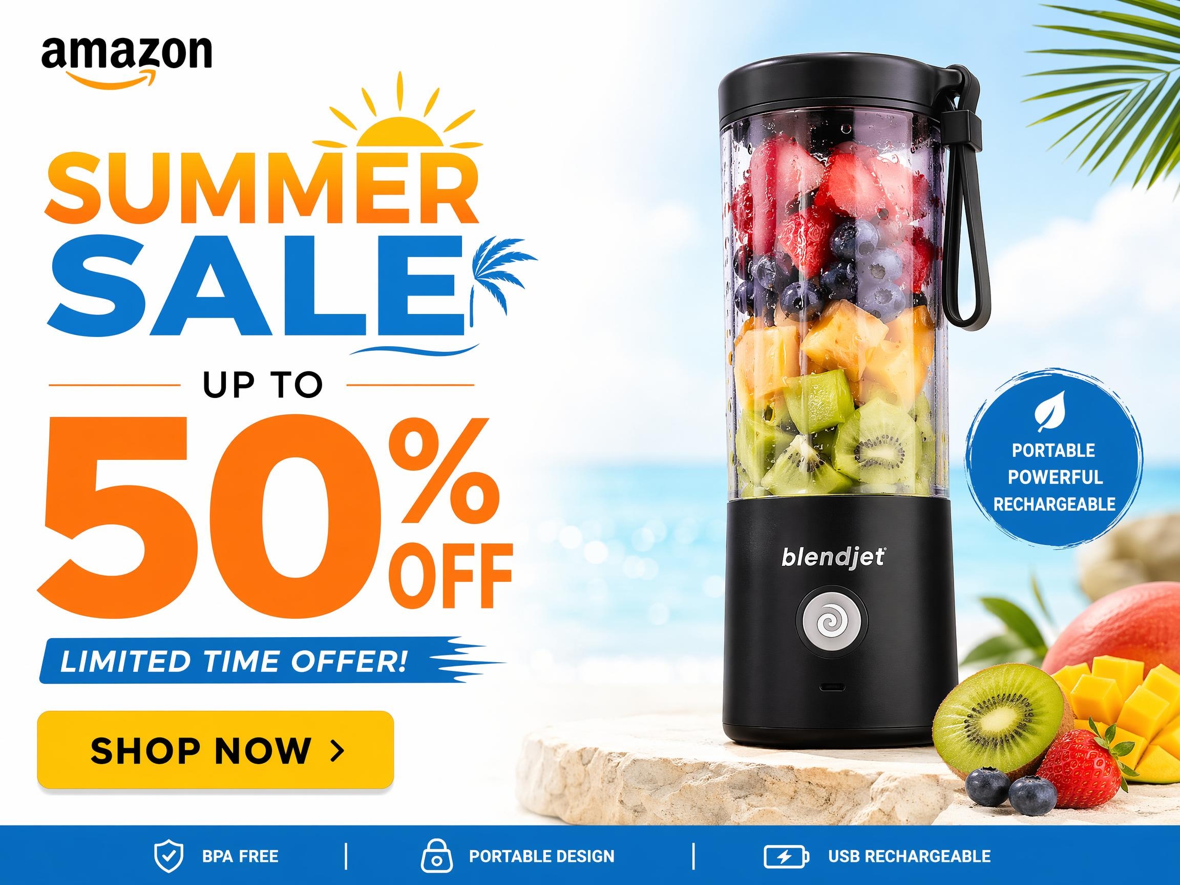 Amazon Summer Sale Banner Examples