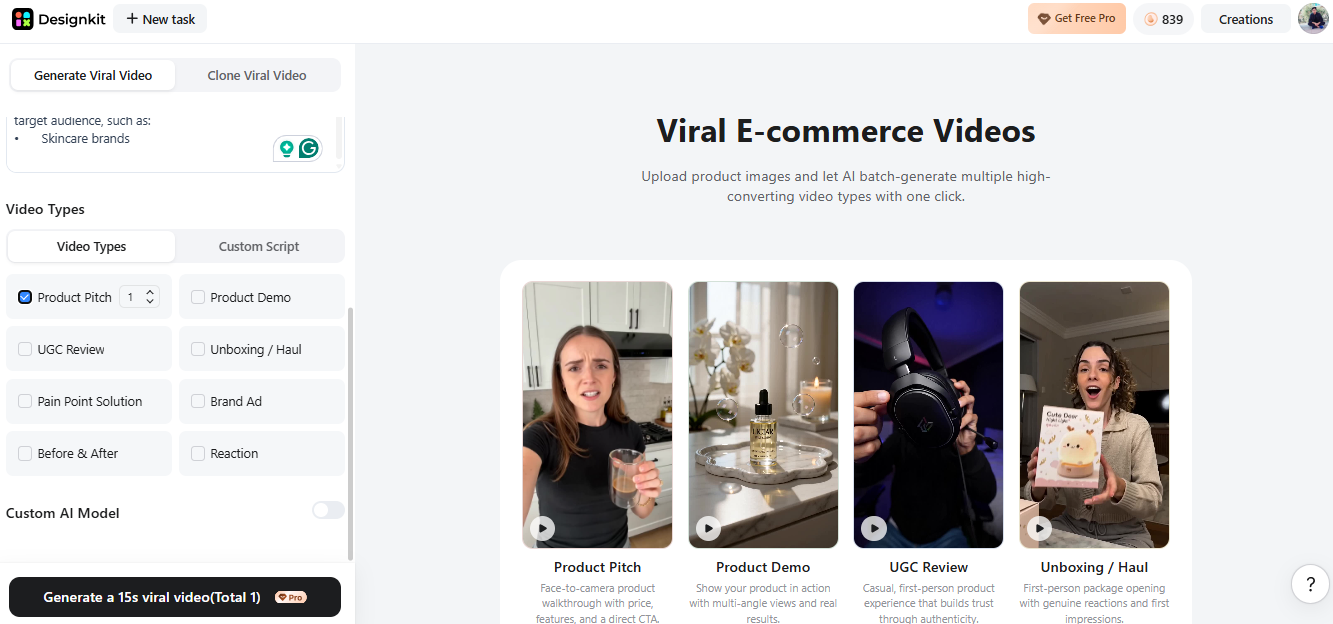 choose the best ai product video style choose the best ai product video style