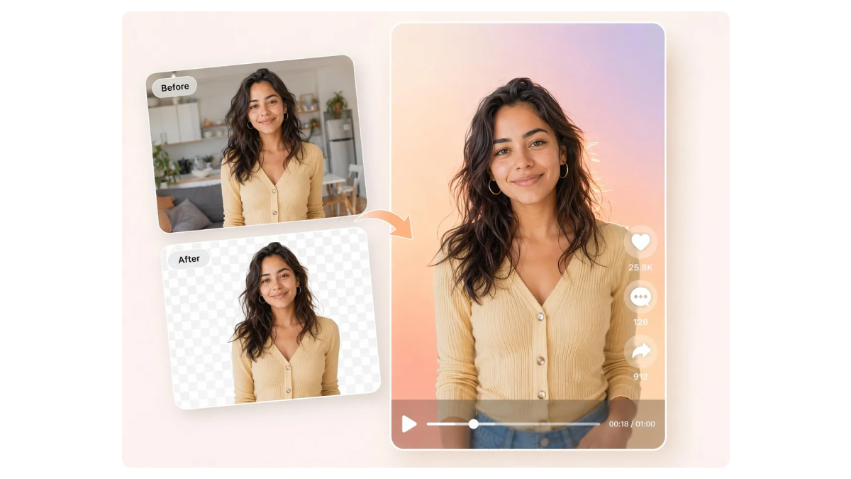 Remove background from video