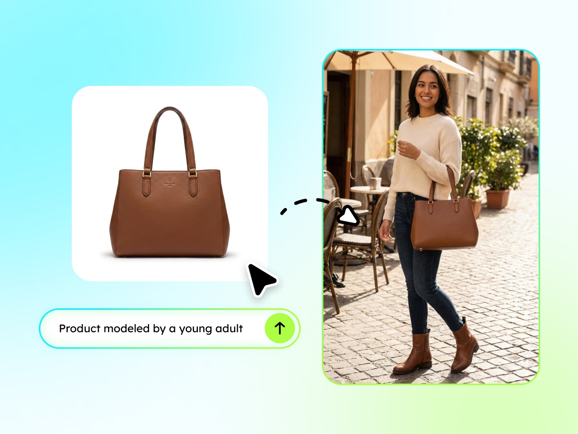 Product modeled by a young adult