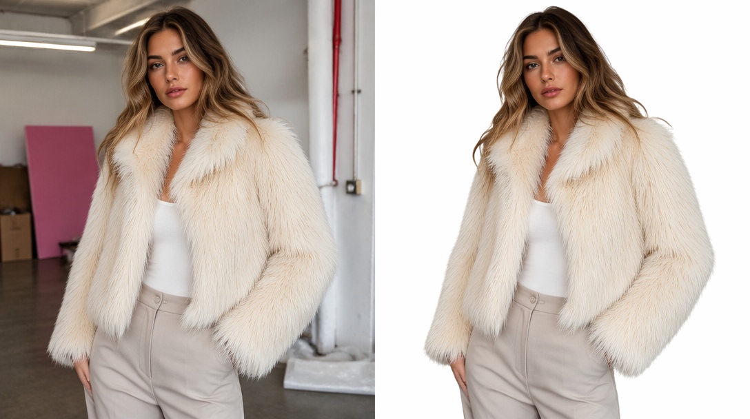remove background for edge quality on difficult products