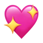 sparkling heart emoji