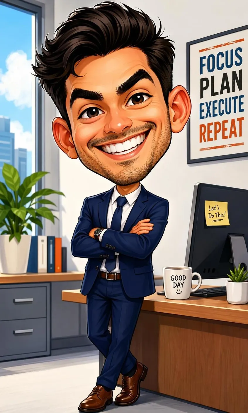 Funny Office Caricature