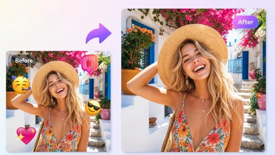 remove emoji from photo