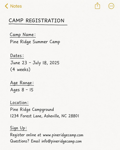 Reference image for AI summer camp poster generation