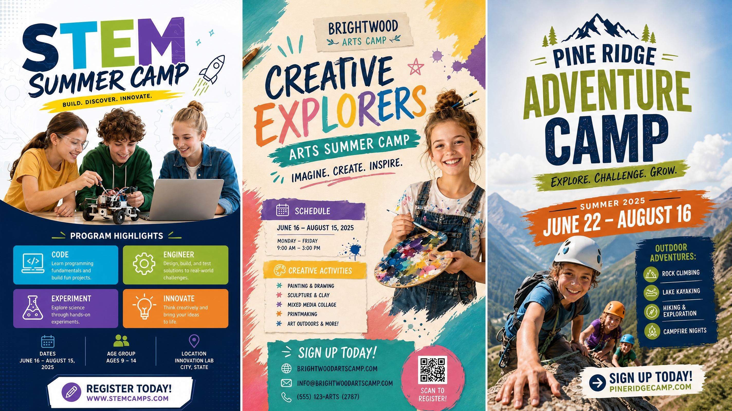 summer camp poster