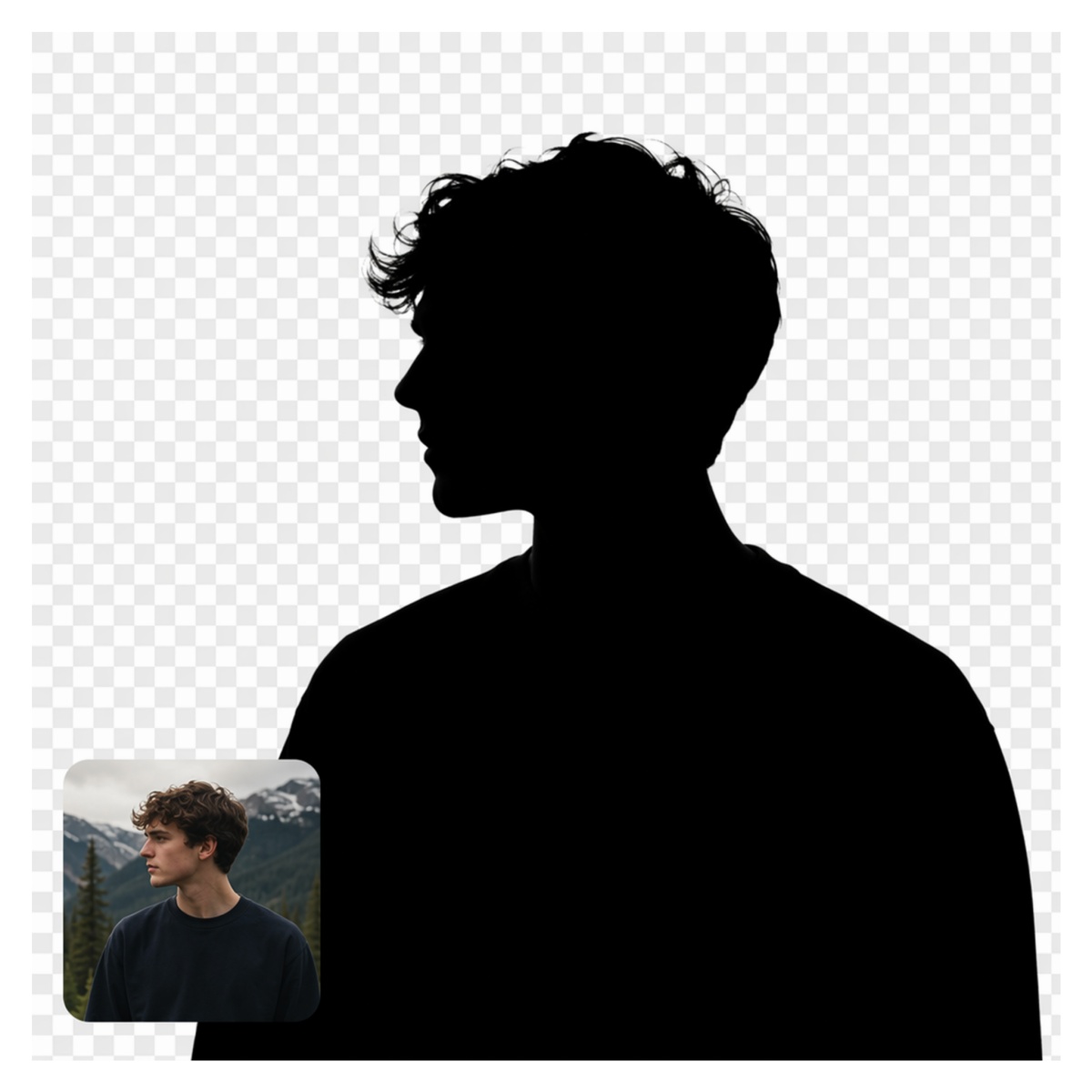 turn image into silhouette