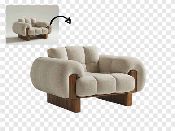 white background sofa photo