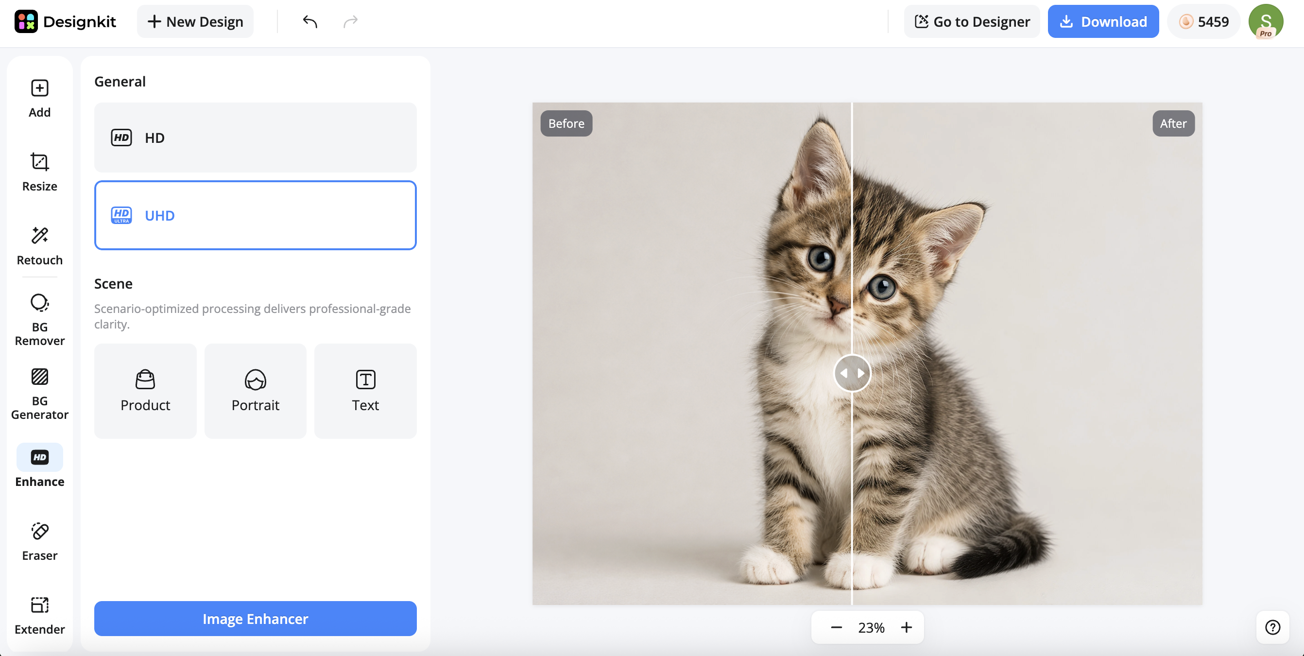 Designkit Image Enhancer AI Tool Designkit Image Enhancer AI Tool