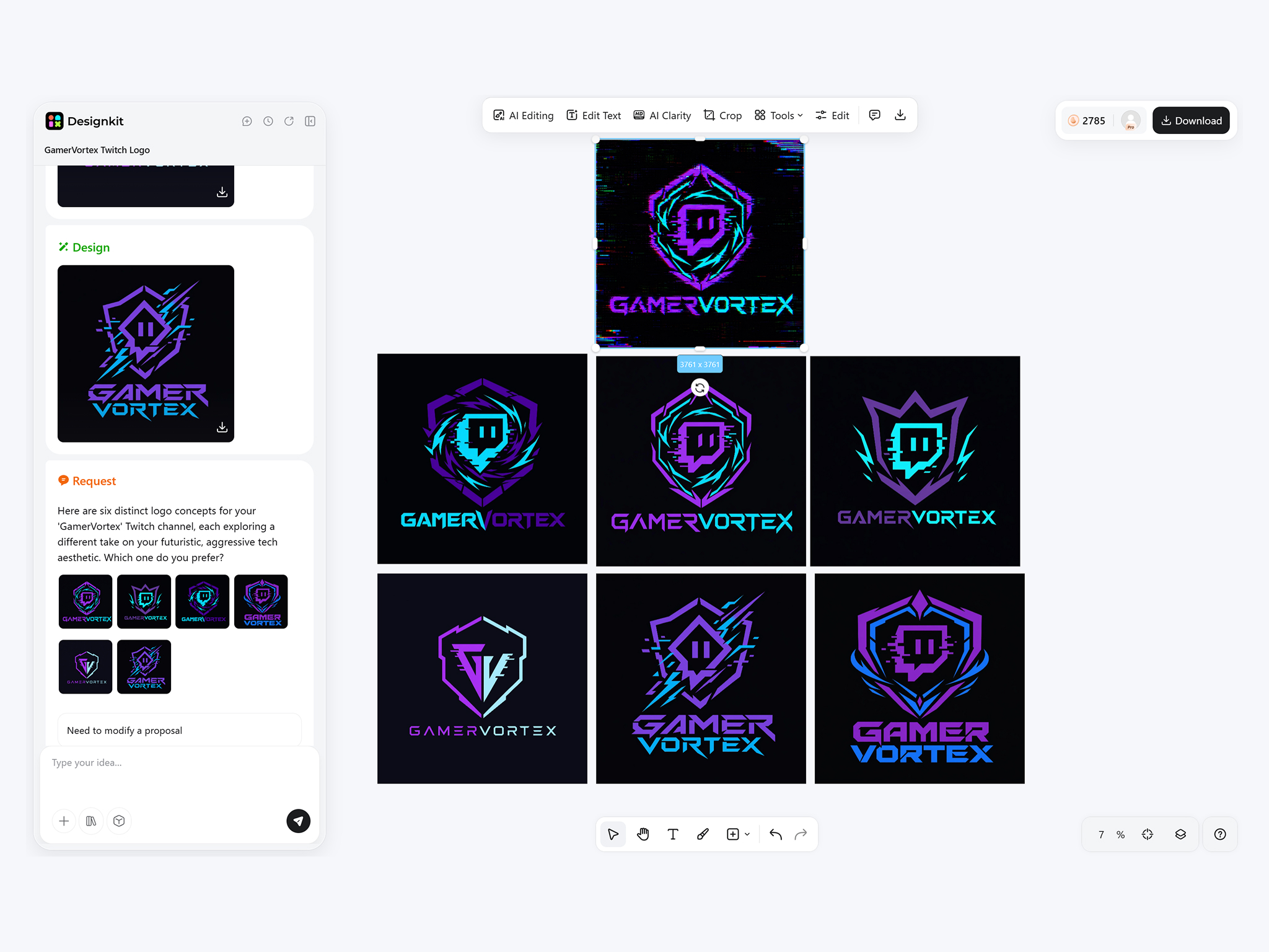 Refine and Download