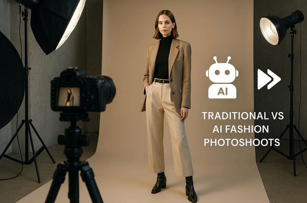 ai fashion model vs traditional shoot