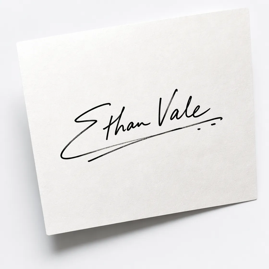 A written signature