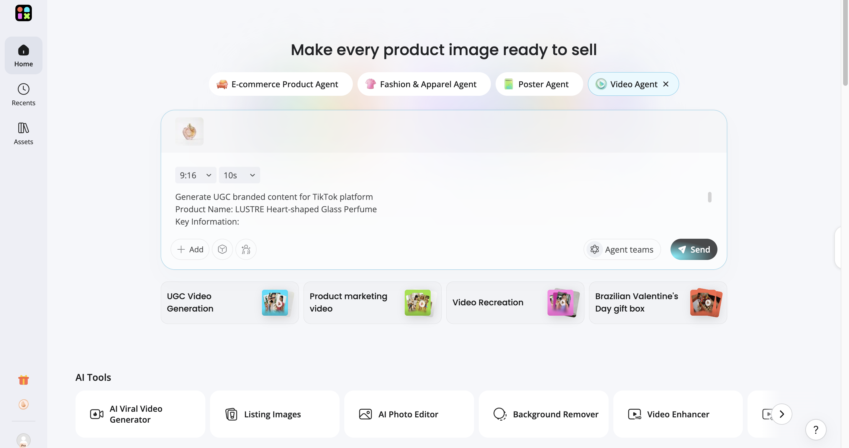 Generate brand-focused content Start your generation