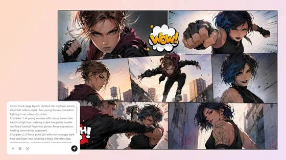 Generate comic book from text