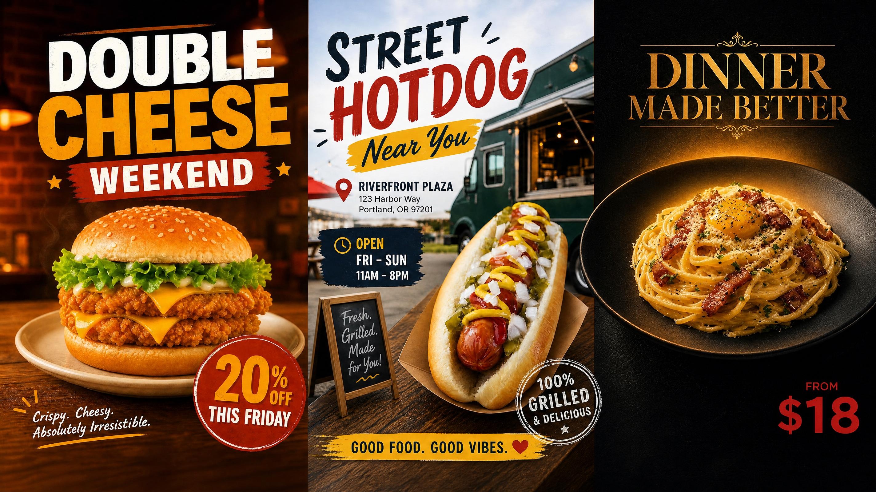 ai food poster generator