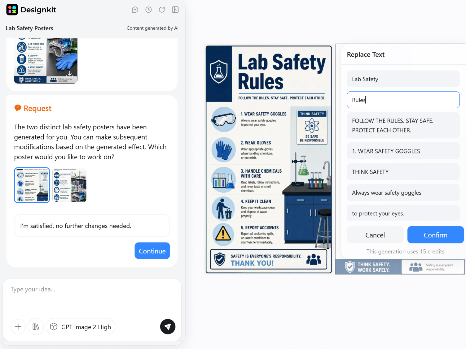 How to Generate a Safety Poster with Designkit