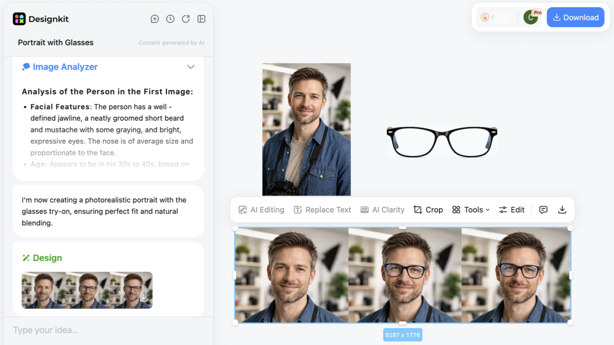 try on glasses online